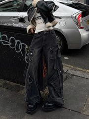 Washed Gothic Black Baggy Pant