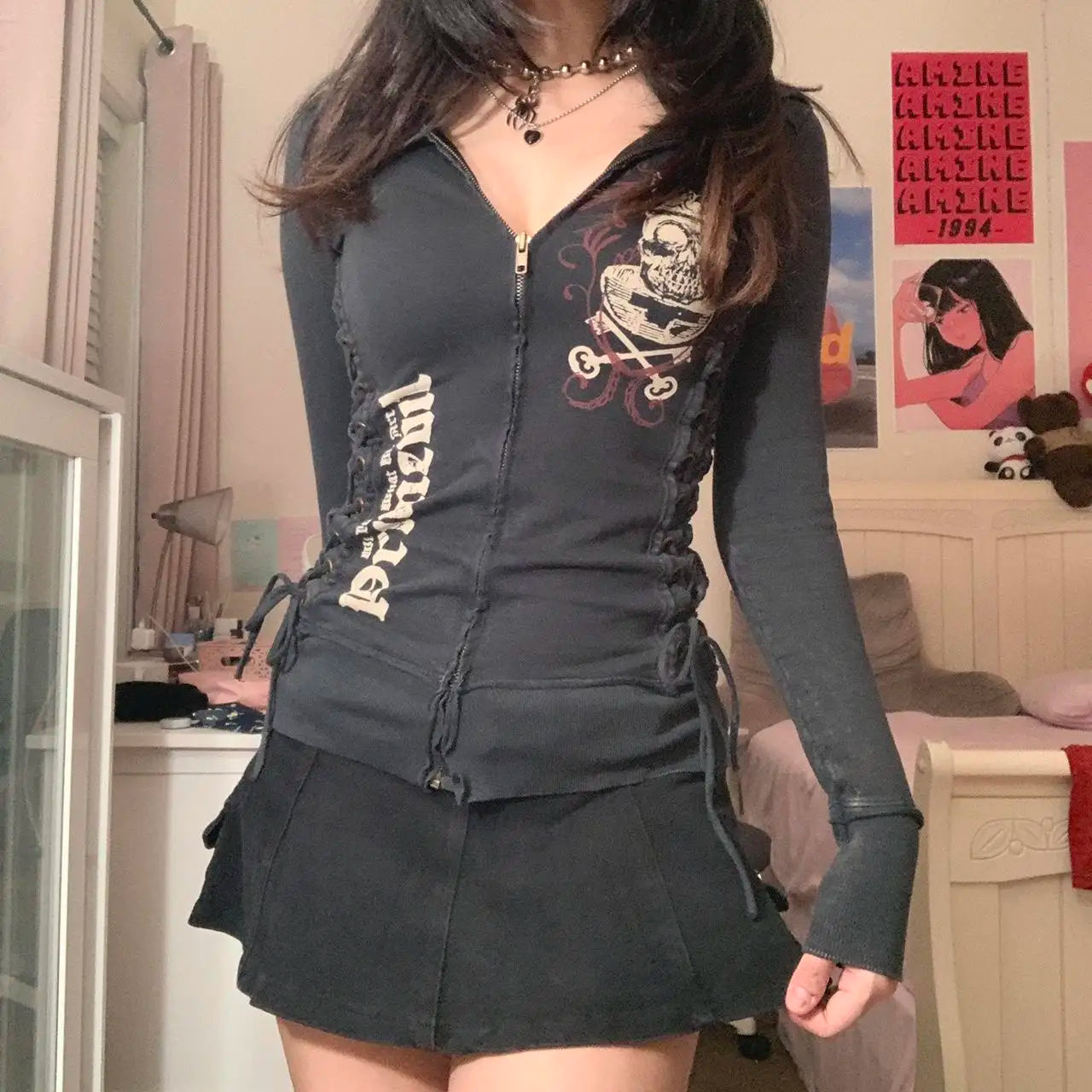 Vintage Bandage Detail Long Sleeve Jacket Secondary image
