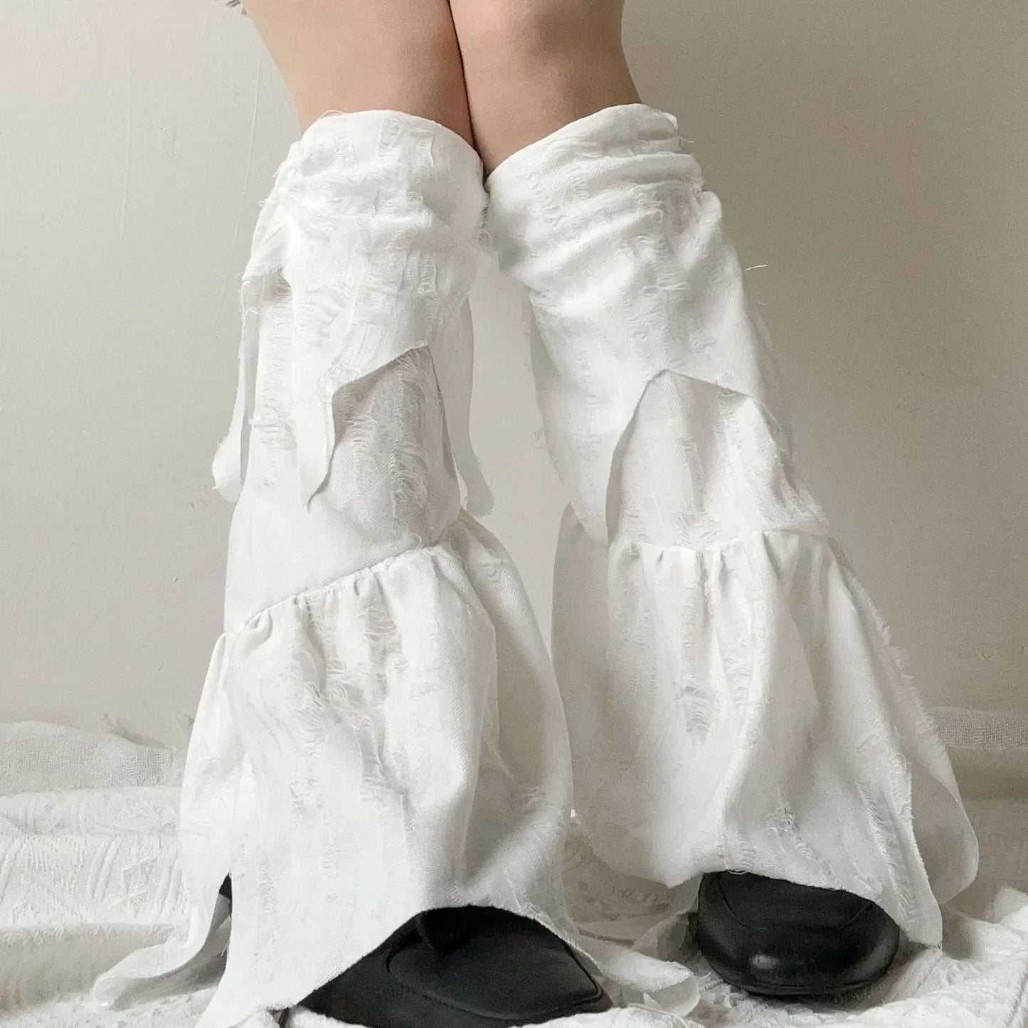 Gothic Torn Vintage Fingerless Sock