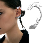 Dark Gothic Skull Death Moth Drop Earring