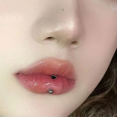 Love Dripping Oil Titanium Lip Stud