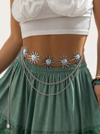 Punk Gothic Hip Hop Layered Waist Chain Belt
