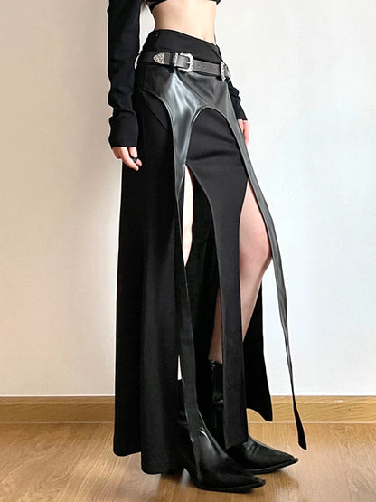Tassel Slit High Waist Skirt