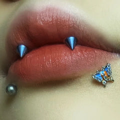 Horseshoe Nose Ring Cool Titanium Steel Lip Stud