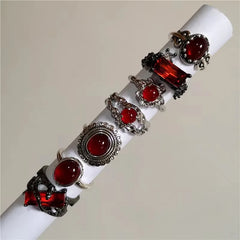 Antique Midi Bohemian Black Gothic Ring