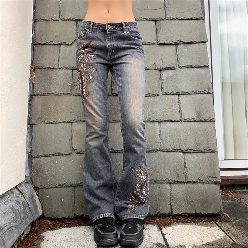 Bandage Gothic Denim Punk Pant