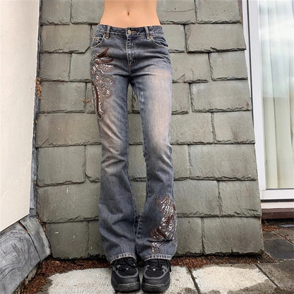 Bandage Gothic Denim Punk Pant
