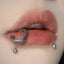 316L Surgical Steel Punk Zircon Barbell Tongue Ring