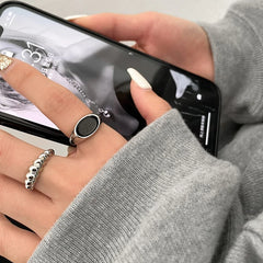 Trendy Gothic Geometric Ring