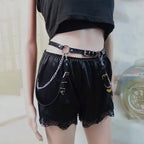 PU Gothic Leather Hip Hop Punk Belt