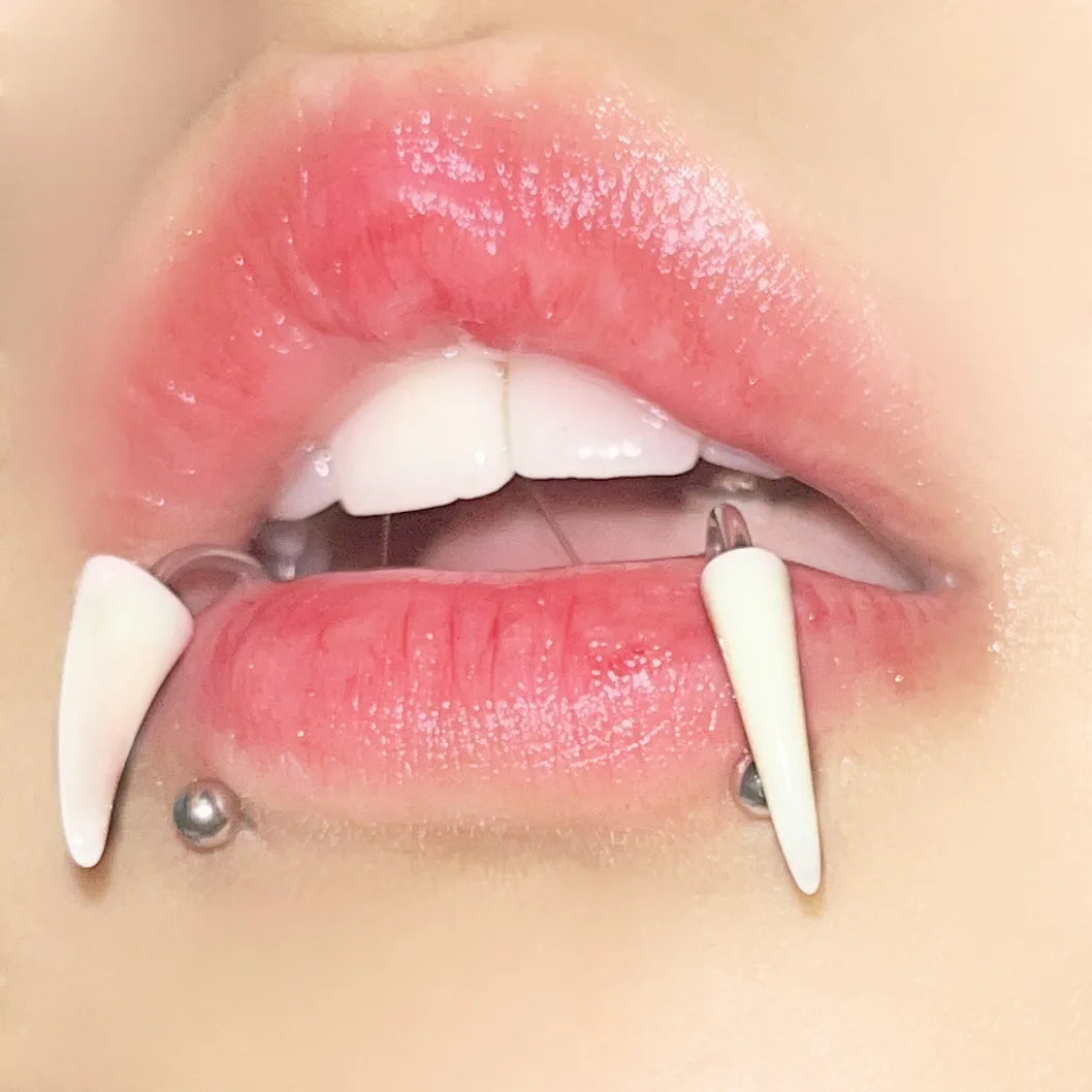 Resin Tusk Gothic Punk Stainless Steel Lip Stud Main image