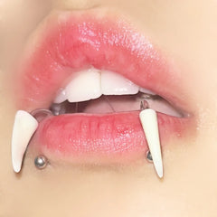 Resin Tusk Gothic Punk Stainless Steel Lip Stud