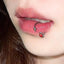 Dragon Claw Stone C-Bar Lip Stud