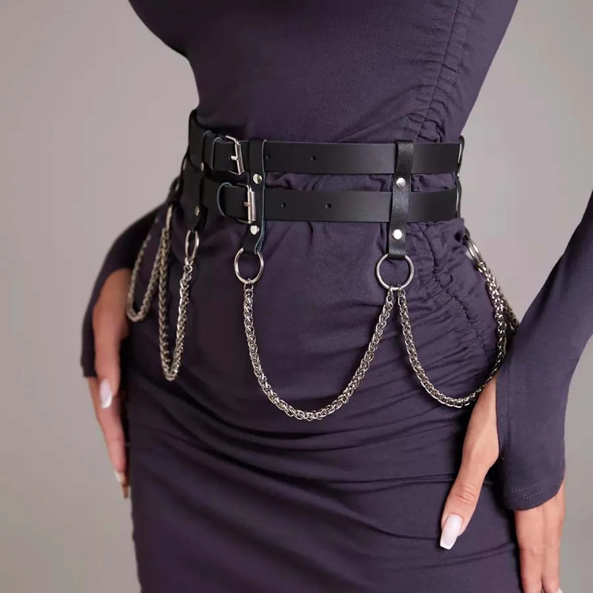 Trend Gothic Punk Leather Waist Belt Main image