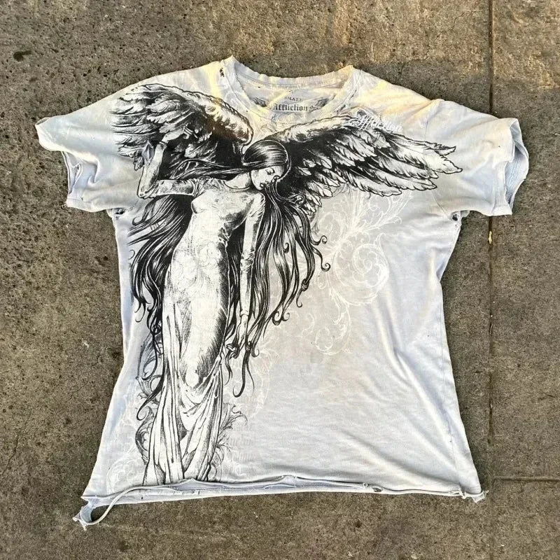 Kawaii Graphic Oversized Cotton T-shirt