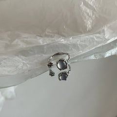 Kpop Y2K Crystal Star Gothic Ring