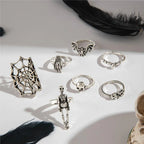 Punk Skeleton Spider Gothic Ring