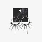 Grunge Rivet Hoop Metal Earring