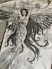 Goddess Print Vintage Cotton T-shirt