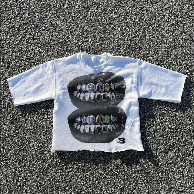 Punk Rock Graphic Cotton Oversized T-shirt