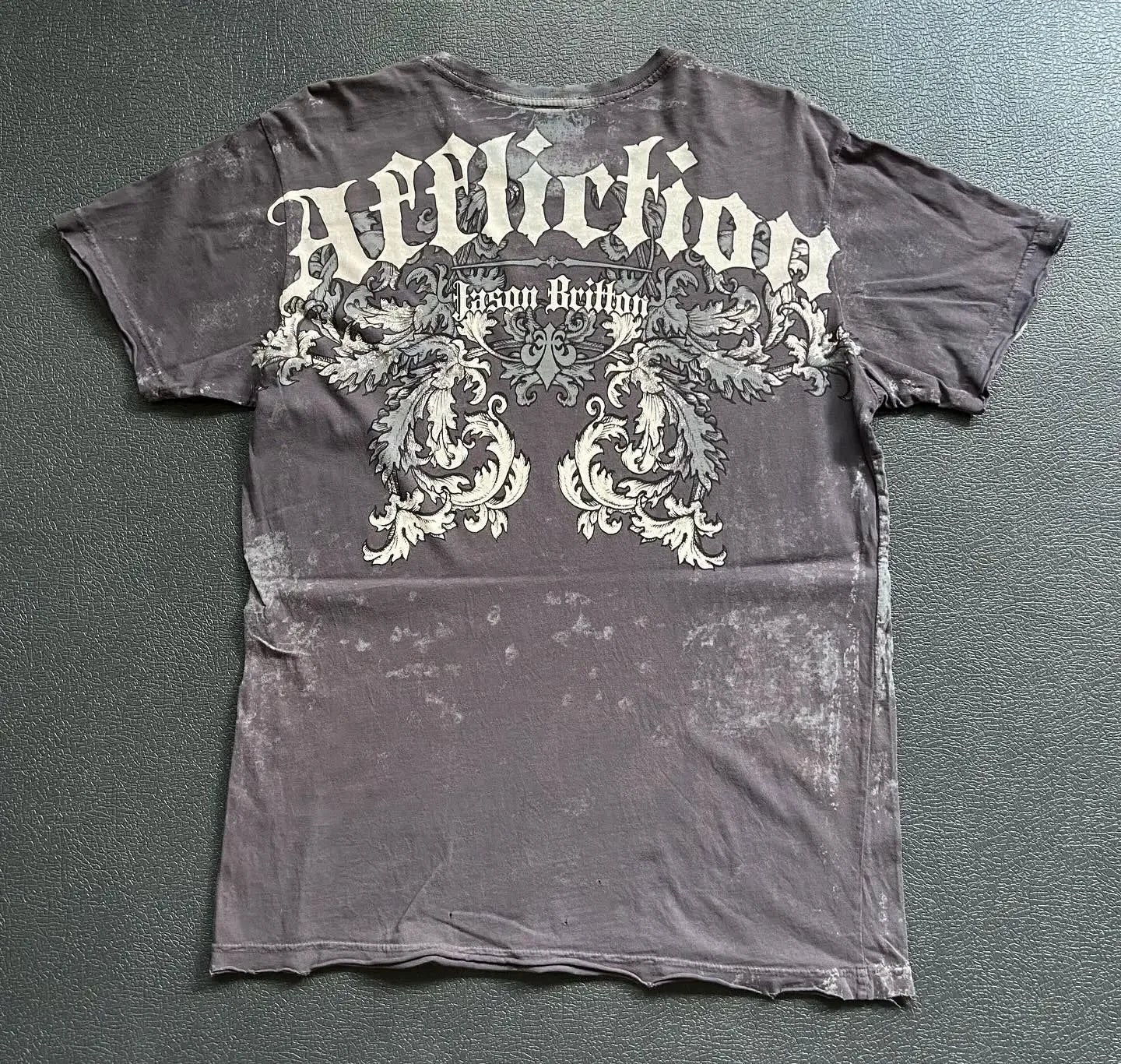 Skull Cross Print Gothic Cotton T-shirt