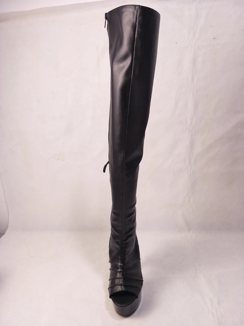 Gothic Pole Dance Over Knee Fetish Boot Main image