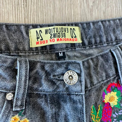 Hip Hop Embroidered Baggy Short