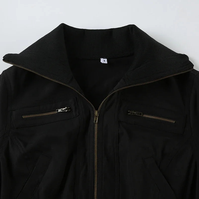 Turtleneck Slim Bomber Jacket