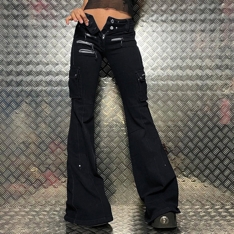 Gothic Fashion Slim Denim Pant