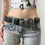 Gothic Skull Hand Leather Belt