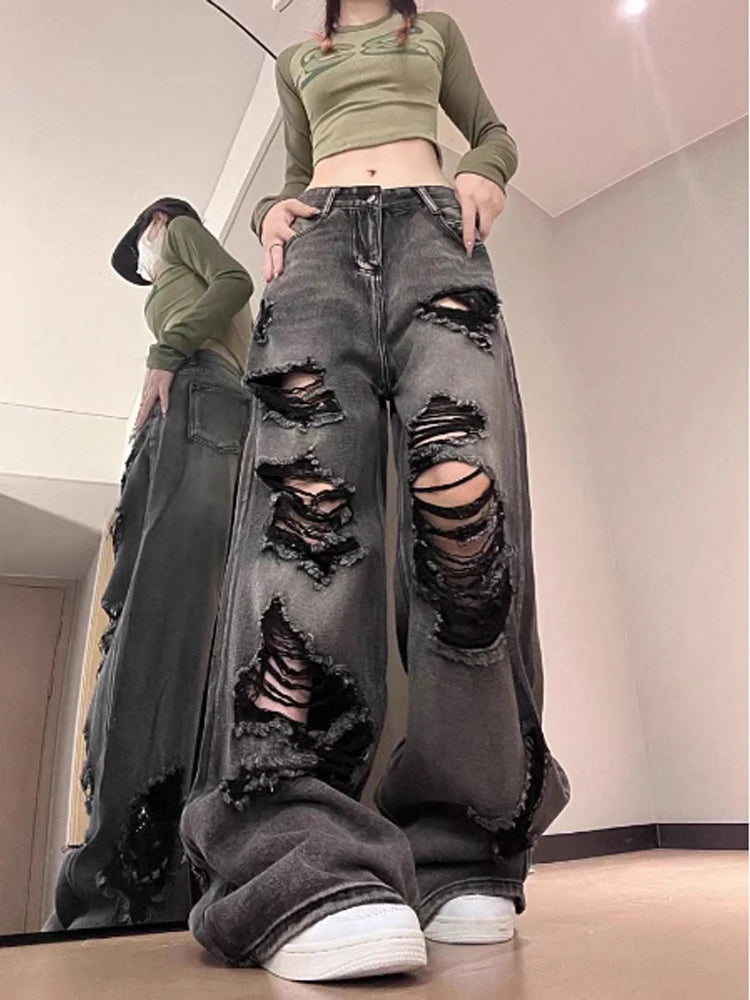 Ripped Gothic Oversize Streetwear Pant Main image