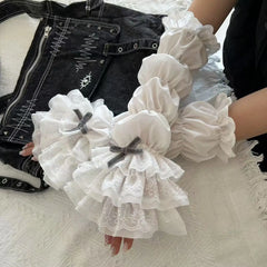Gothic Lace Bow Glove