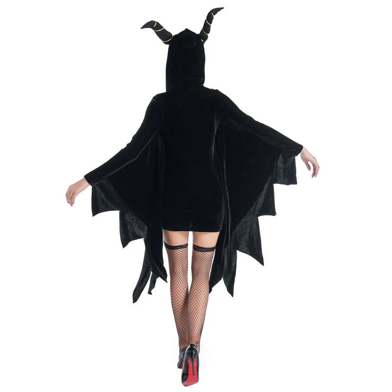 Bat Sleeve Horned Cloak