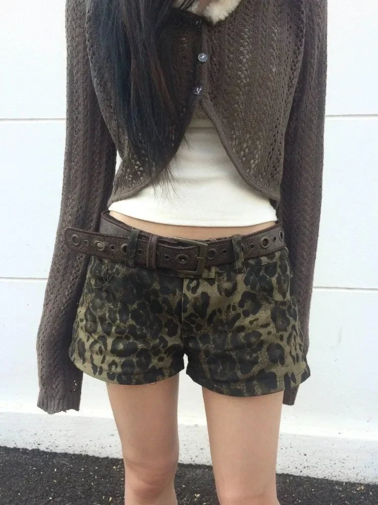 Rivet Lace-up Leather Short Main image