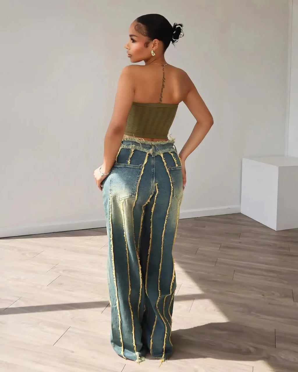 Sexy High Waist Gothic Straight Pant