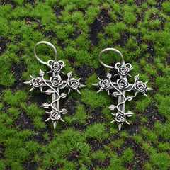Sun Moon Celestial Gothic Hoop Earring