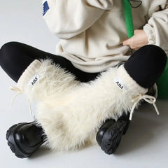 Gothic Rabbit Fur Winter Warm Sock