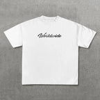 Hip Hop Letter Print Cotton Oversized T-shirt