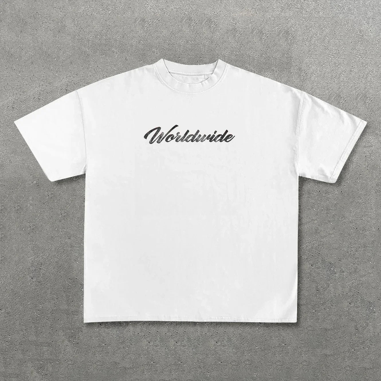 Hip Hop Letter Print Cotton Oversized T-shirt