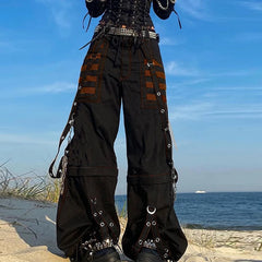 Punk Gothic Y2K Wide Leg Pant