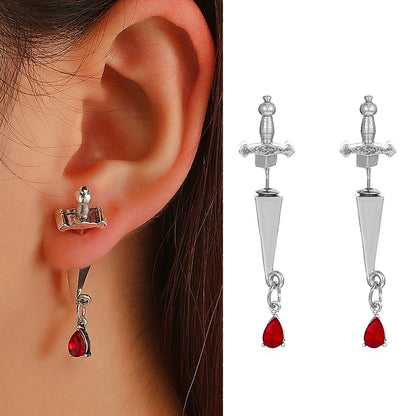Vintage Dark Gothic Sword Dagger Punk Earring