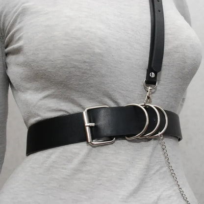 Fashion Gothic Leather Waist Belt