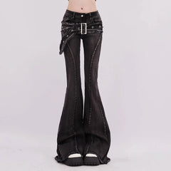Vintage Slim Micro-Flare Pants