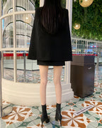 Black Hooded Cloak