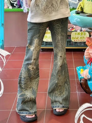 Spice Beaded Gothic Slim Denim Pant