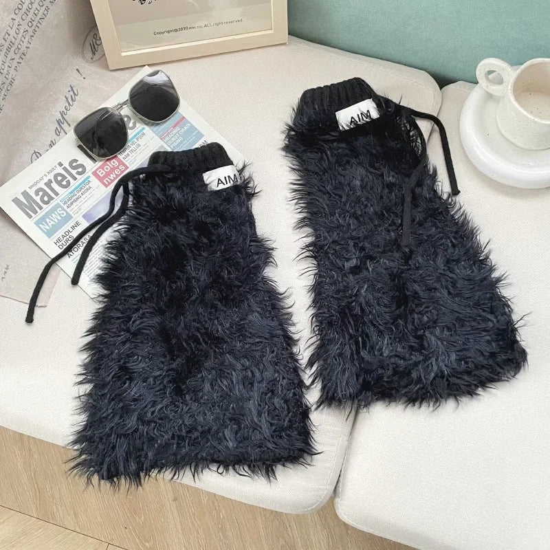 Gothic Rabbit Fur Kawaii Plush Sock