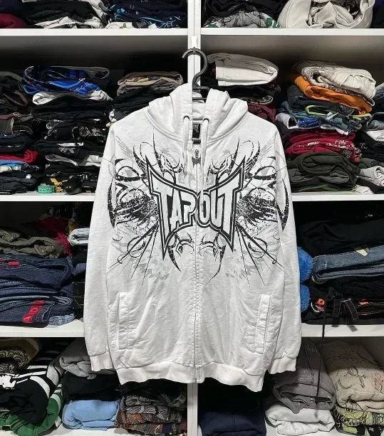 Gothic Print Pullover Sweater