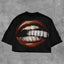 Gothic Teeth Graphic Cotton T-shirt