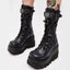 Brand New Goth Platform Rivet Punk Wedge Boot