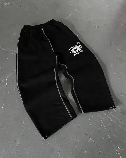 Y2K Gothic Cartoon Print Pant